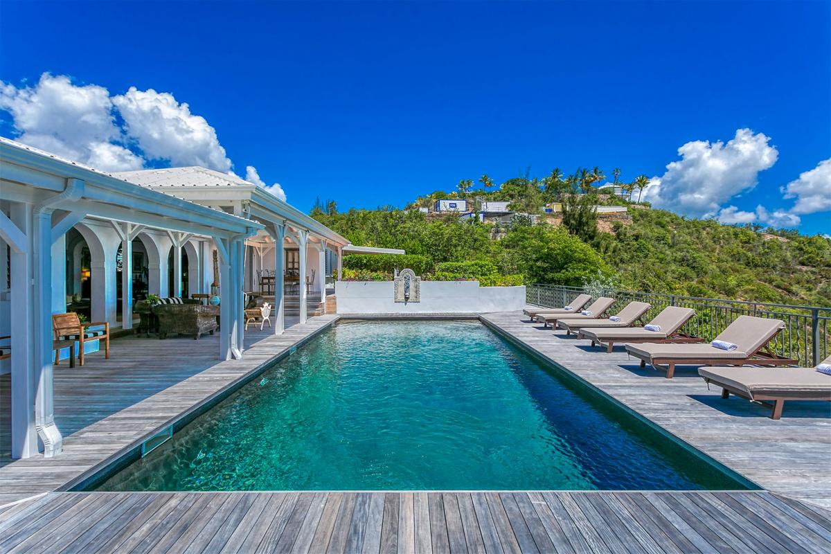 Saint Martin villa rental - Lage pool